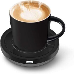 Smart Coffee Cup Warmer Set, Auto On/Off Gravity-induction Mug Office Desk Use